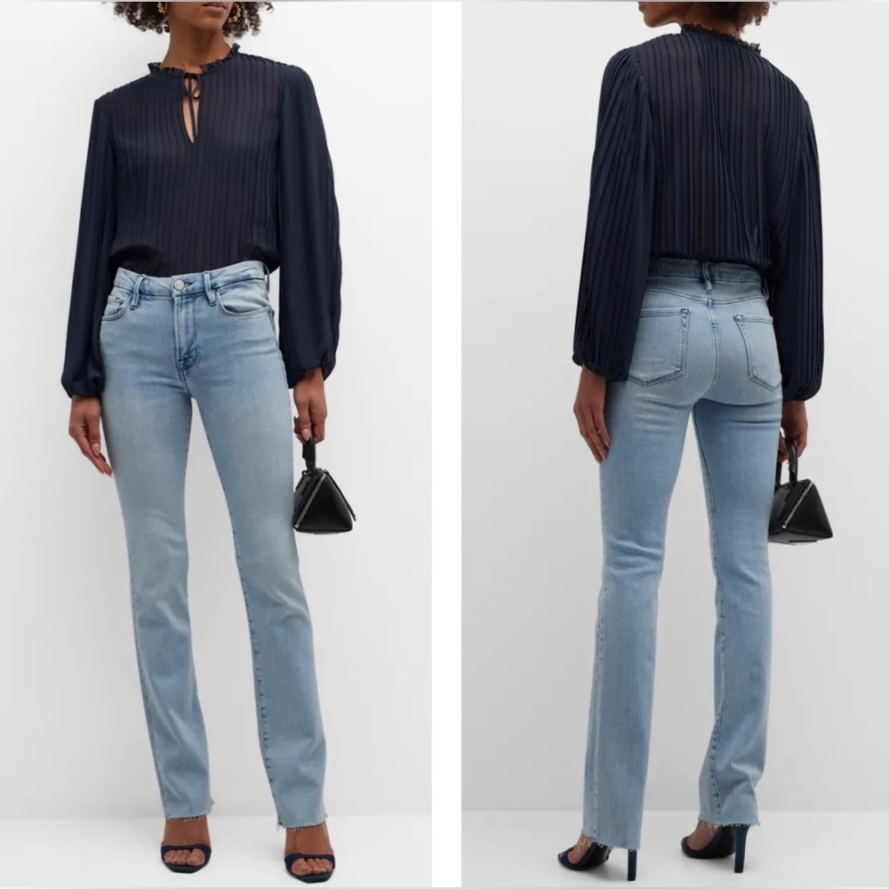 NWT💕FRAME Pleated Tie-Front Top Size XS - Picture 15 of 15
